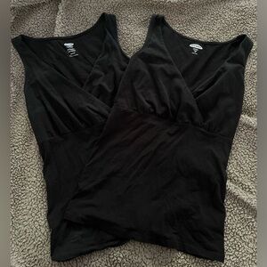 Maternity Cross-front Nursing/Breastfeeding Tank Tops. Old Navy. XS. EUC. Black.